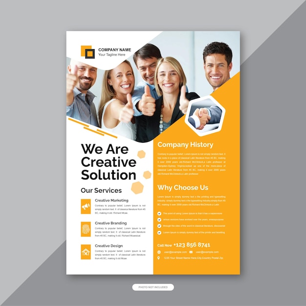 Corporate Flyer Template Layout