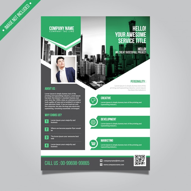 Corporate flyer template