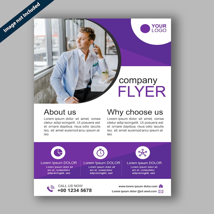 Vector corporate flyer template
