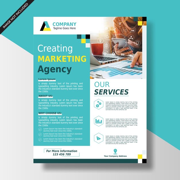 Vector corporate flyer template