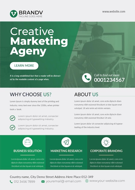 Corporate flyer template