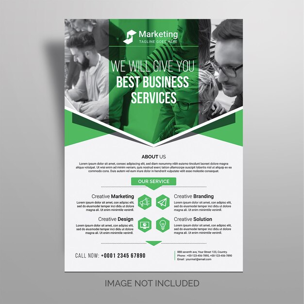 Modello corporate flyer