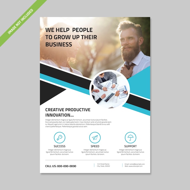 Vector corporate flyer template