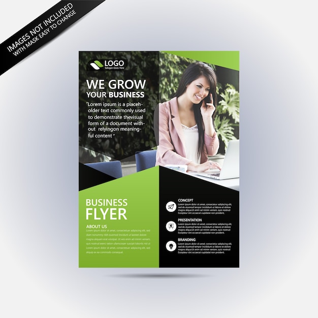 Vector corporate flyer