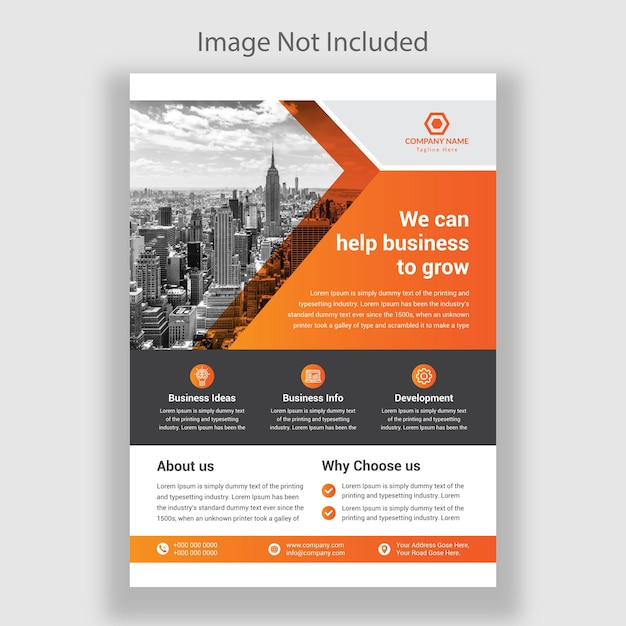 Vector corporate flyer