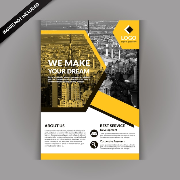 Vector corporate flyer