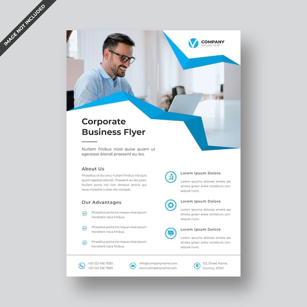 Vector corporate flyer