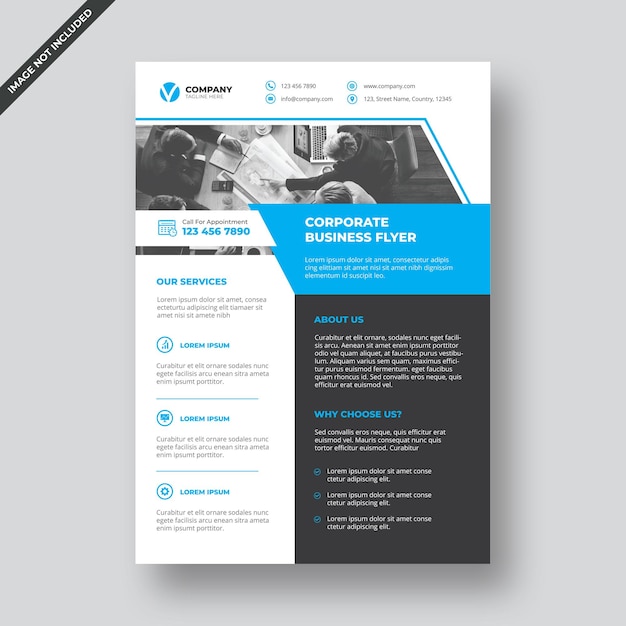 Vector corporate flyer