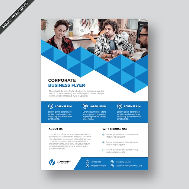 Vector corporate flyer