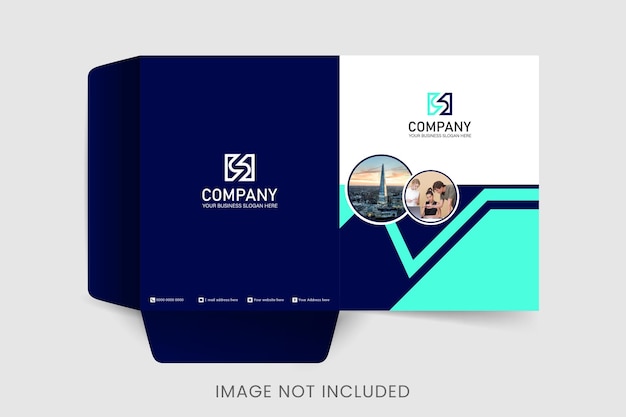 Corporate Folder design. presentation folder template. Cover design for folder, brochure, catalogue,