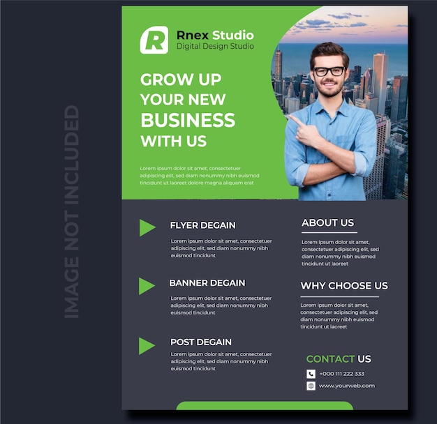 Vector corporate fyer design