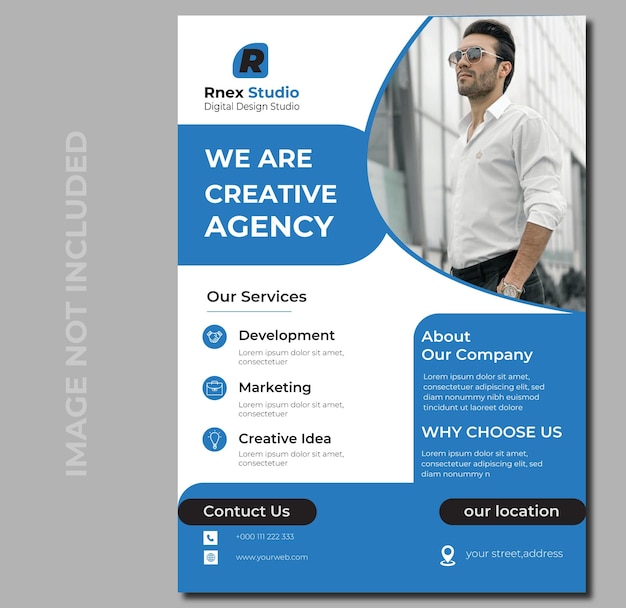 Vector corporate fyer design