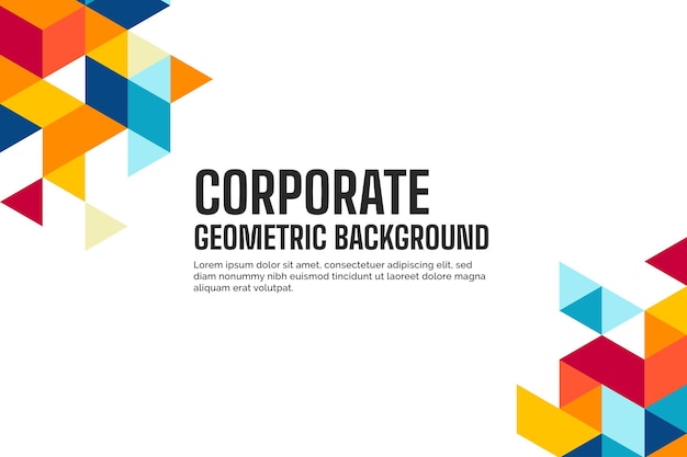 Corporate geometric abstract background to used website banners posters flyers