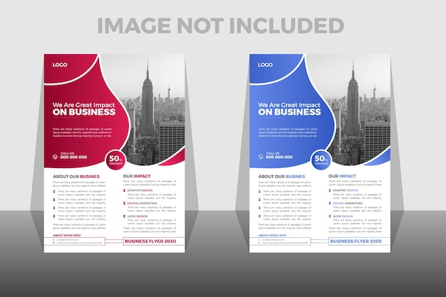 Corporate Gradient Business Flyer Template Design