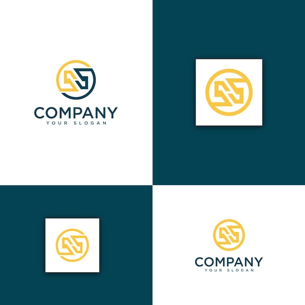 Corporate h laatste logo ontwerpsjabloon