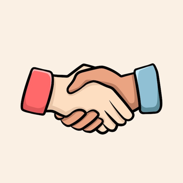 corporate handshake icon for business agreement