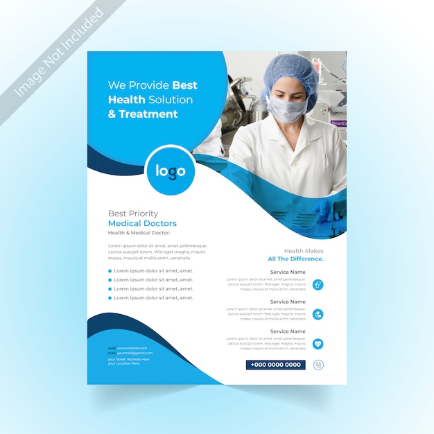 Corporate healthcare and medical brochure template