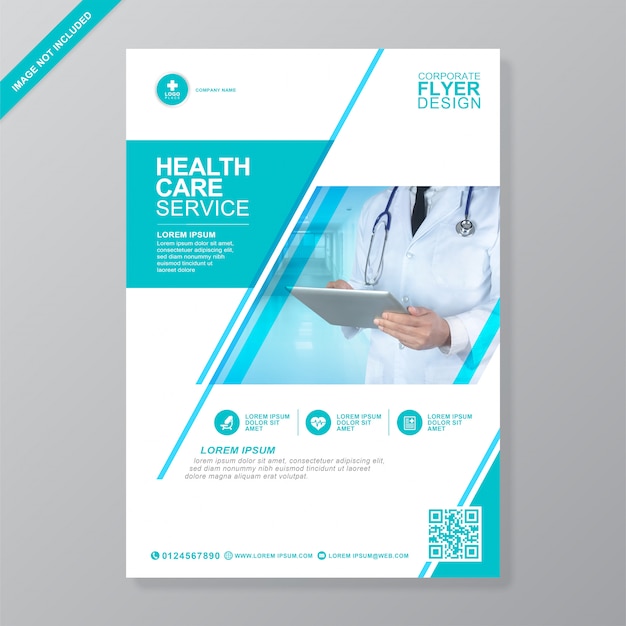 Corporate healthcare and medical flyer