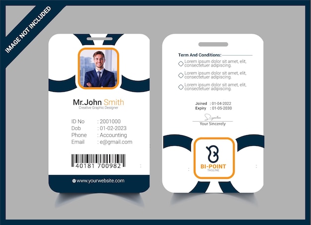 企業IDカードデザインテンプレート