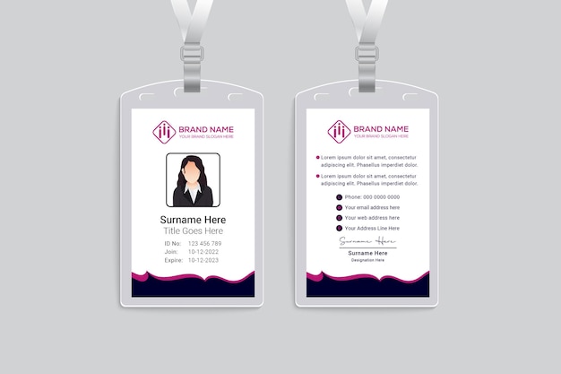 Corporate Id card design template