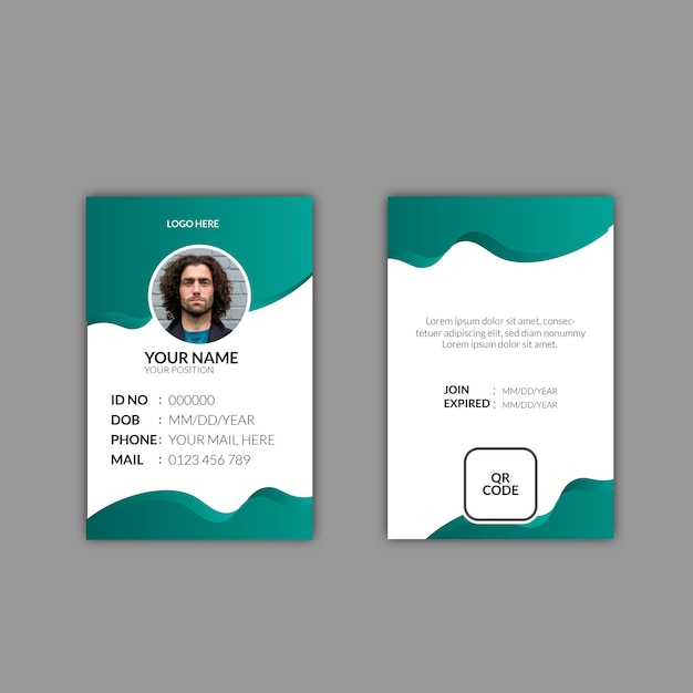 Corporate id card design