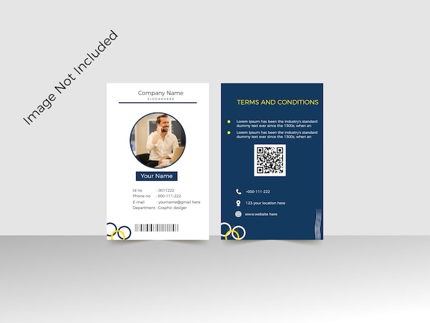 corporate id design template vector