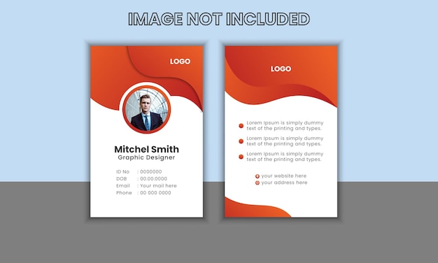 Corporate IDCARD-ontwerpsjabloon