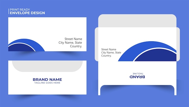 Corporate identity envelope Creative modern envelope template