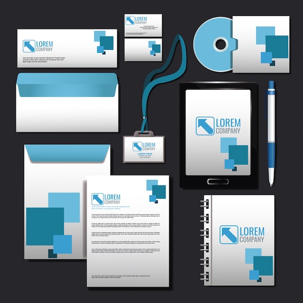 corporate identity mock up
