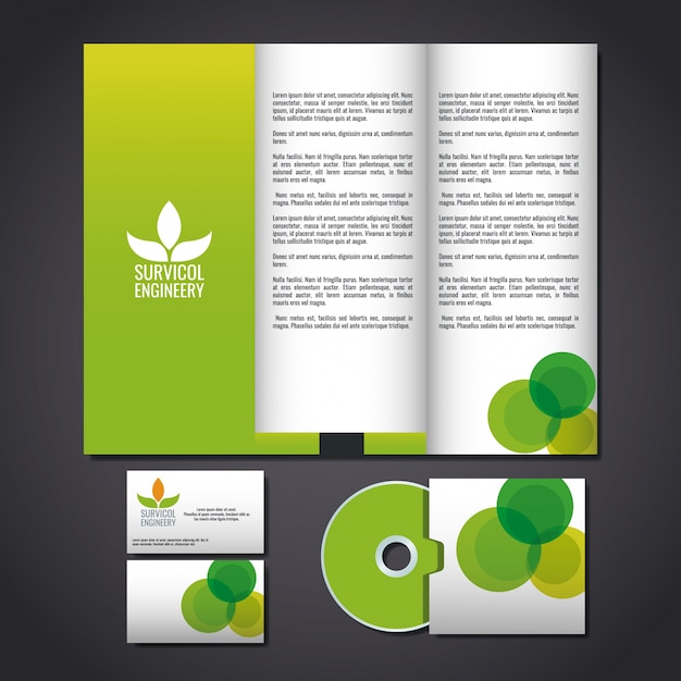 Vector corporate identity mock up