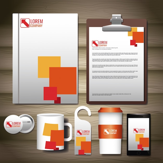 Corporate identity mock up