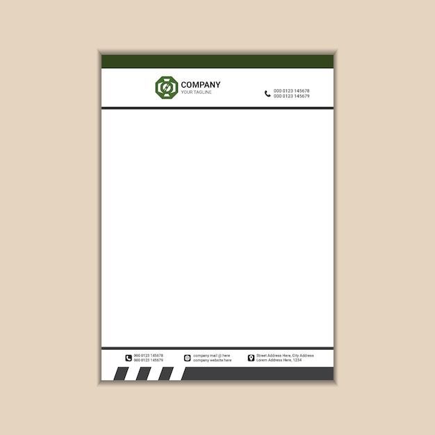 Corporate Identity A Modern and Simple Letterhead Design