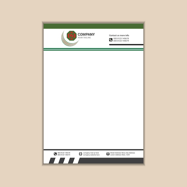 Corporate Identity A Modern and Simple Letterhead Design