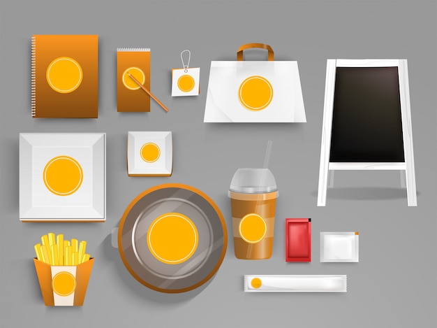 Vector corporate identity set