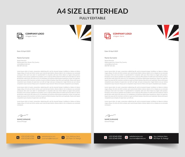 Corporate identity template