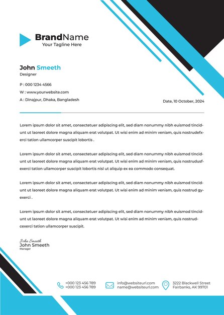 Vector corporate identity templatemodern business and corporate letterhead template
