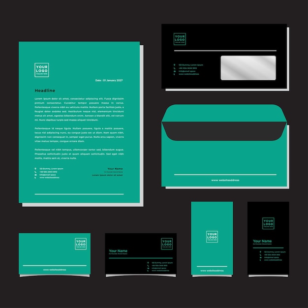 Corporate identity templates for your business including Business Cards Envelopes and Letterhead