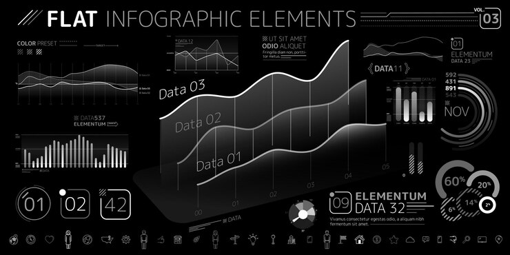 Vector corporate infographic vector elements collection