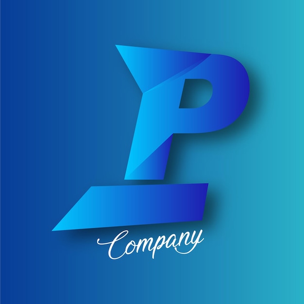 Corporate letter p logo icon