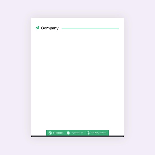 corporate letterhead design template