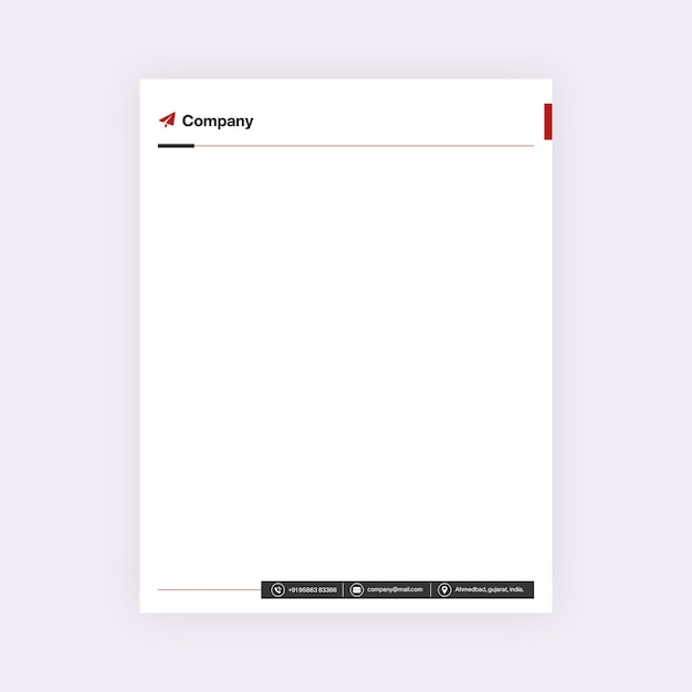 corporate letterhead design template