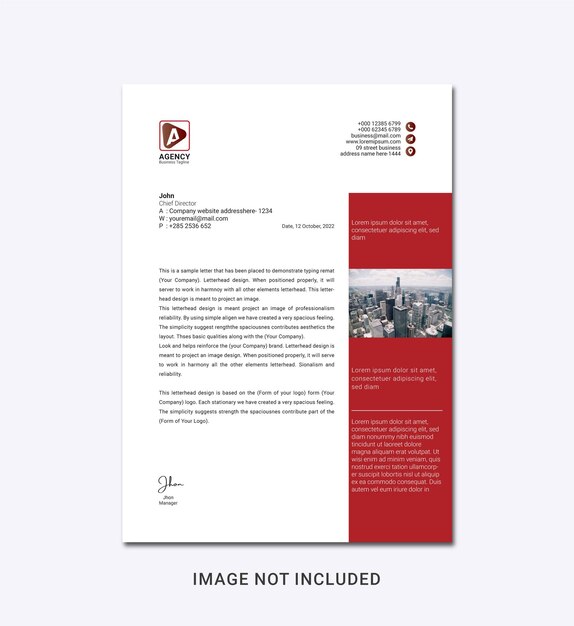 Vettore modello di progettazione corporate letterhead