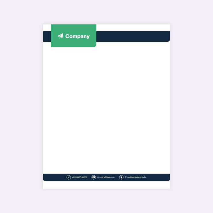 Vector corporate letterhead design vector template