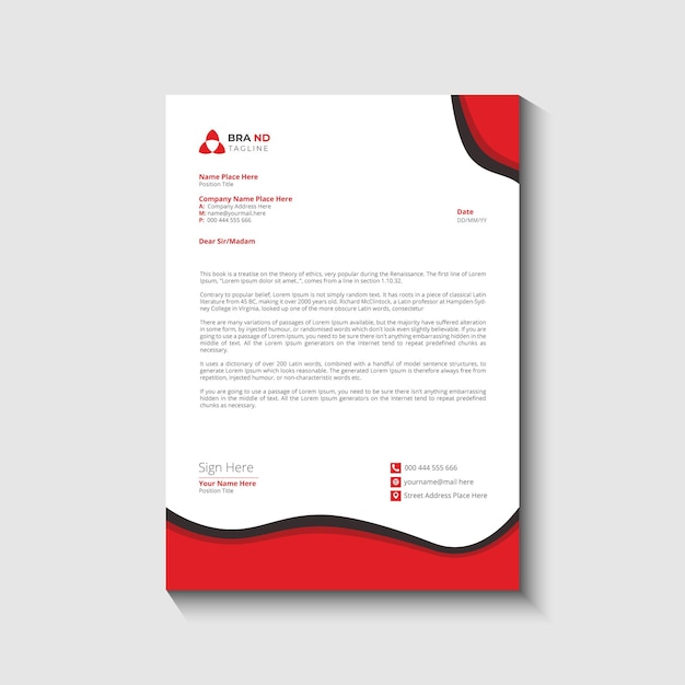 corporate letterhead design
