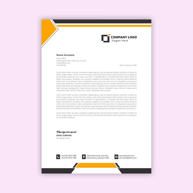 Corporate Letterhead Design