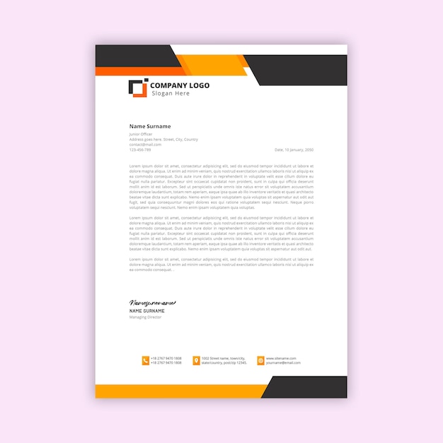 Corporate Letterhead Design