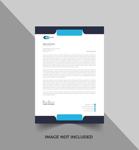 Corporate letterhead template