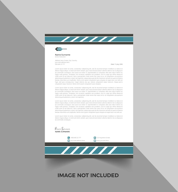 Corporate letterhead template