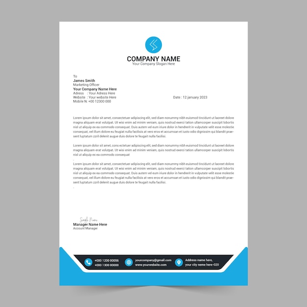 Corporate letterhead  template