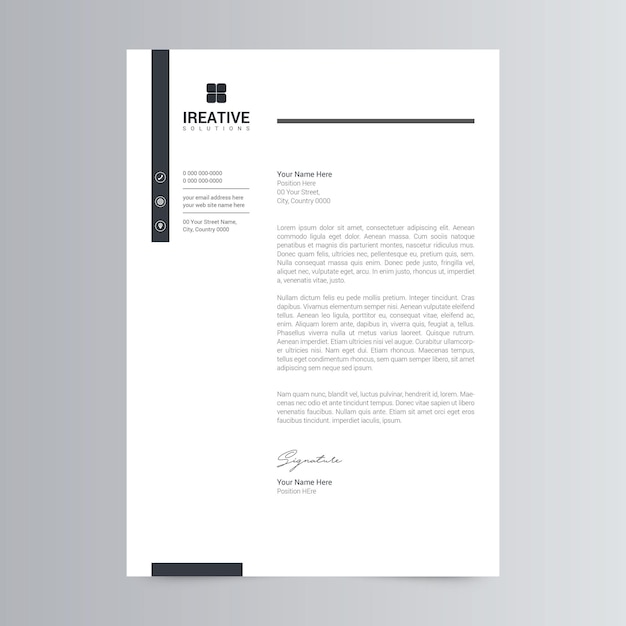 Corporate Letterhead Template